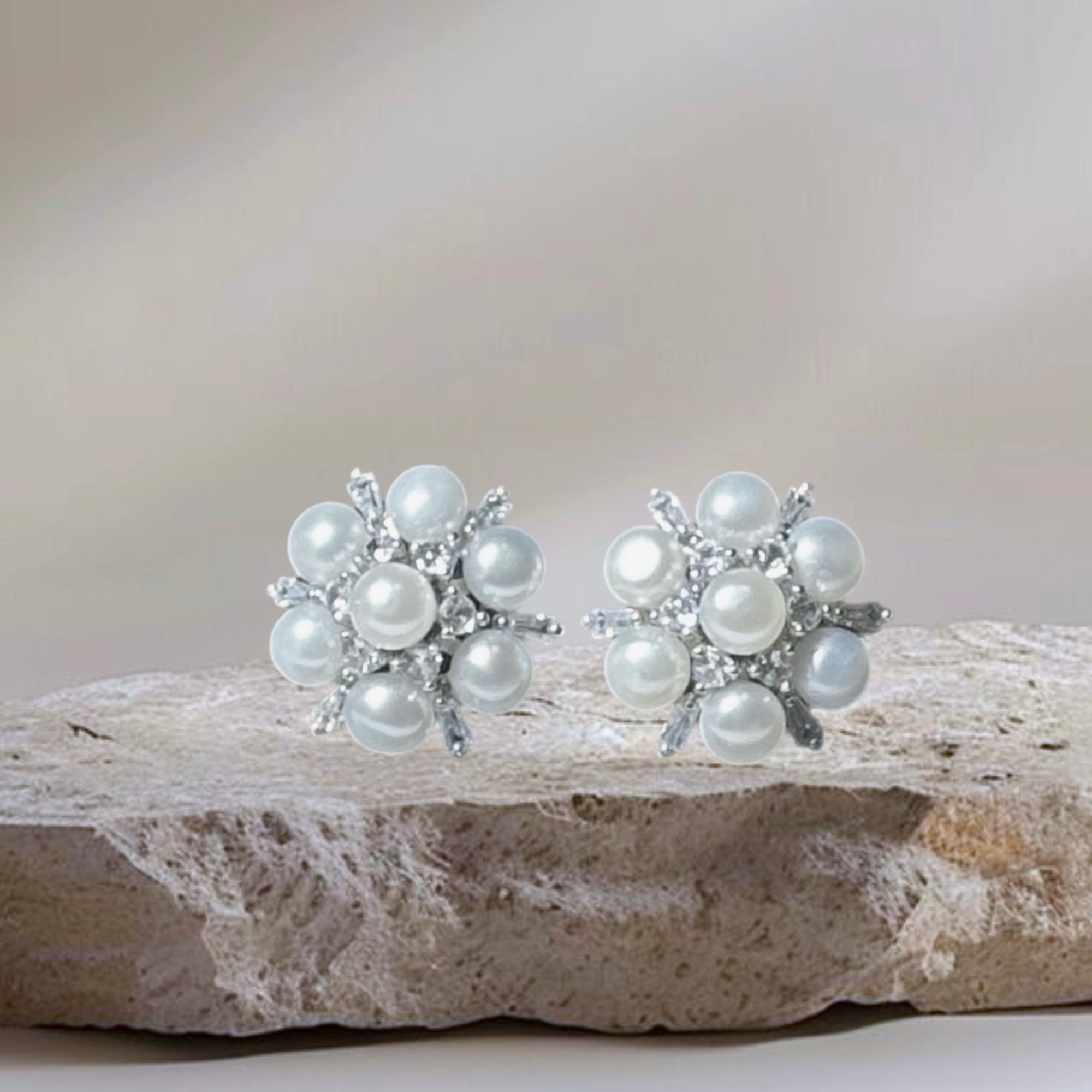 Seasonal Flowers steel Earrings